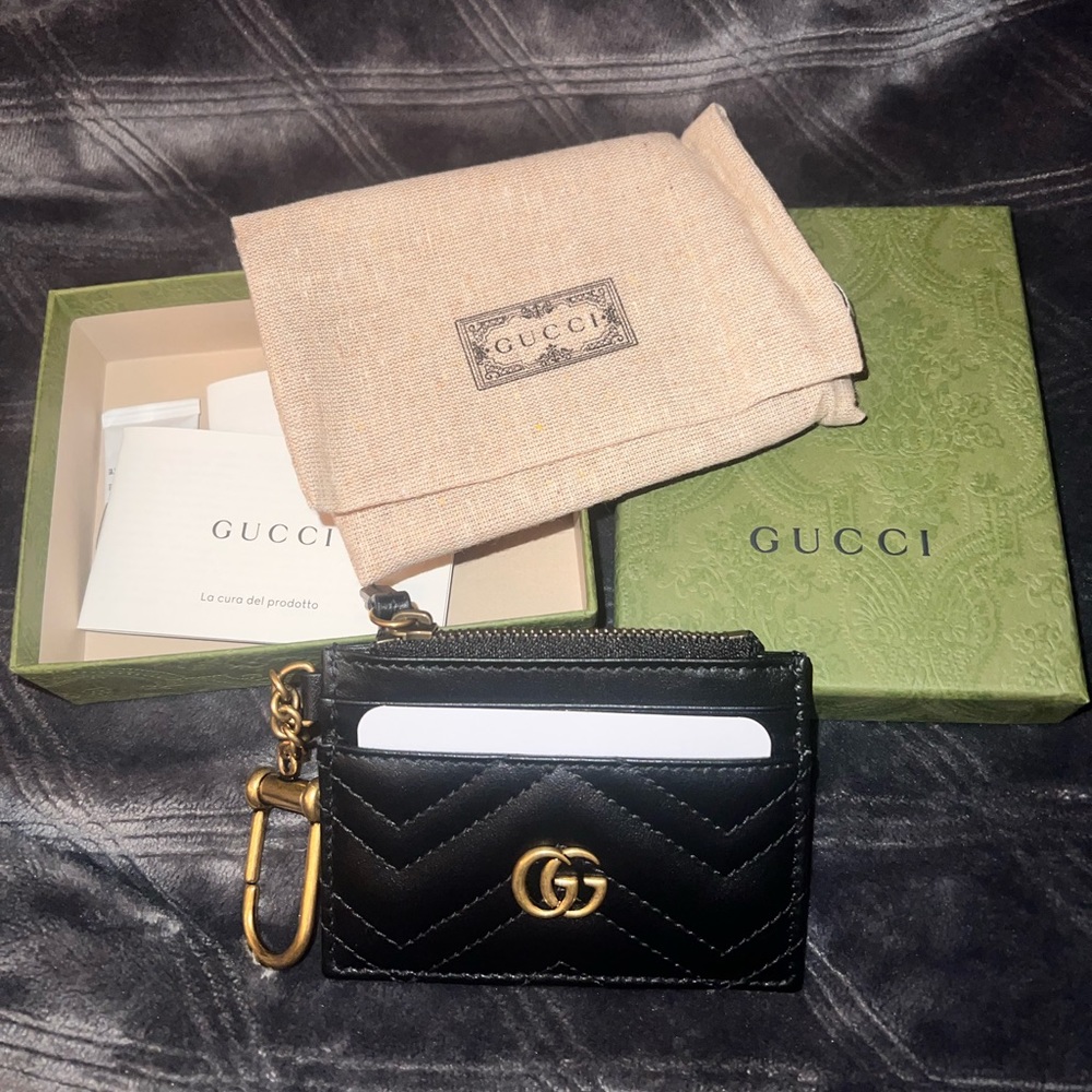 Gucci Marmount cardholder with keychain